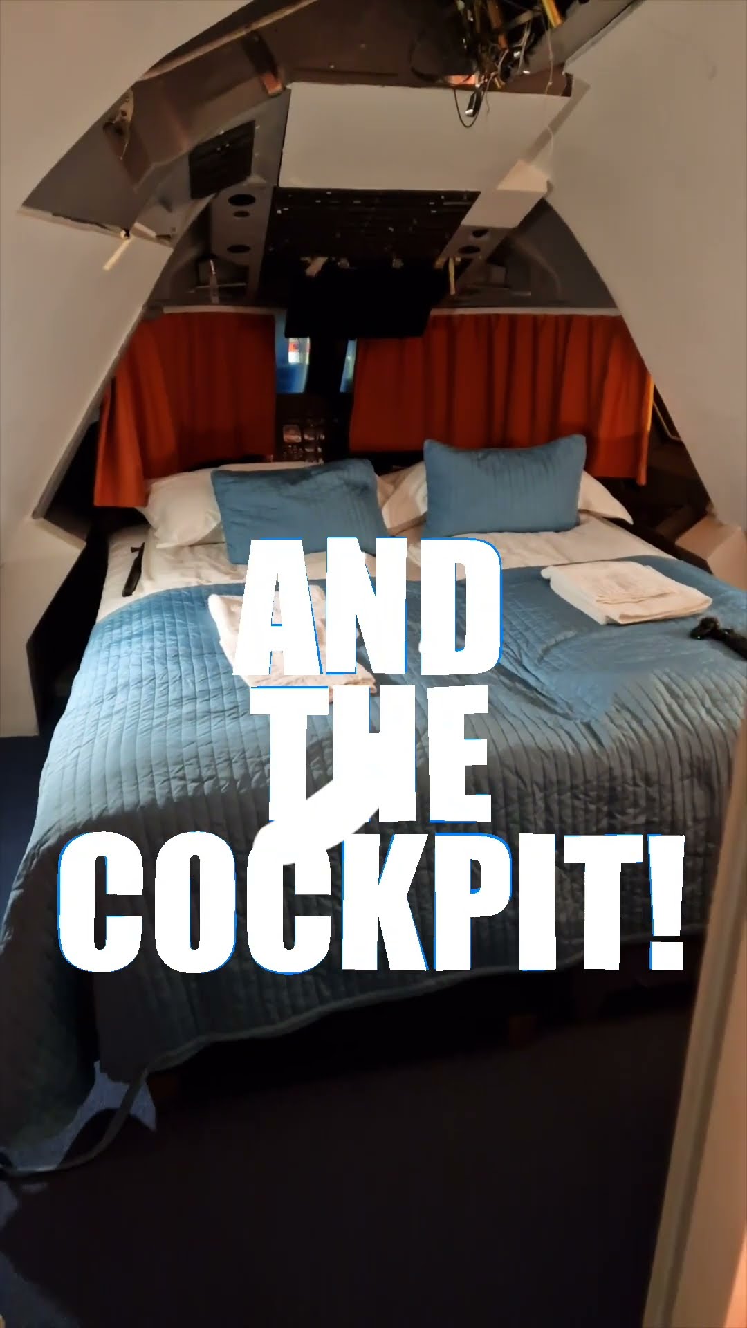 I Stay In A Jumbo Jet Hotel! #shorts
